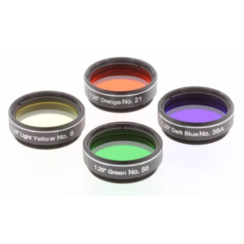 Explore Scientific Filters Filter Set Maan Planeten vanaf 200mm telescopen 1 25 Telescoop.nl - Alles voor sterrenkijken & natuurwaarneming