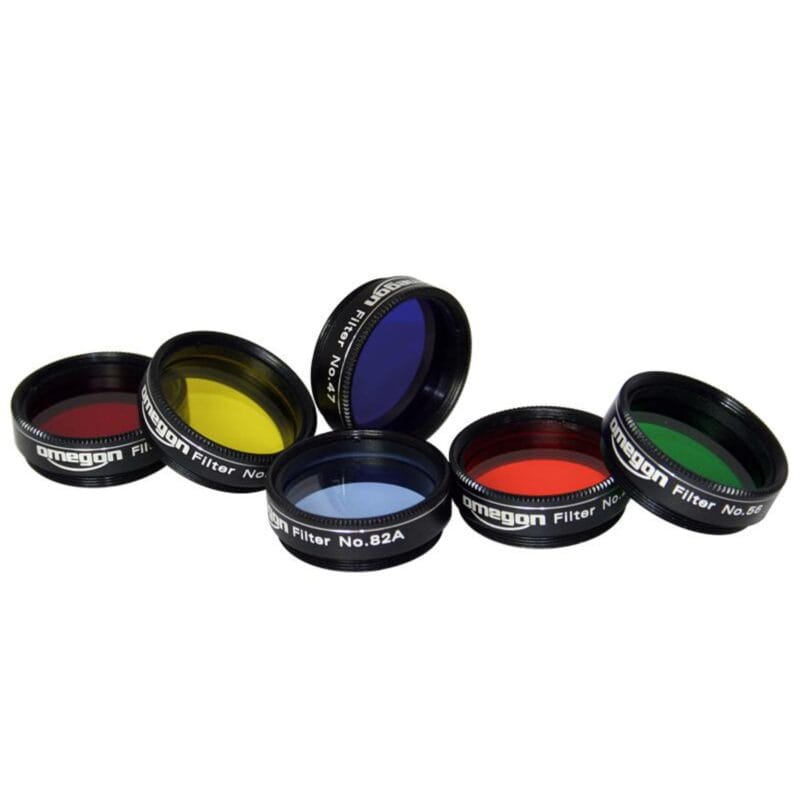 Omegon Set kleurenfilters 1 25 6 delig Telescoop.nl - Alles voor sterrenkijken & natuurwaarneming