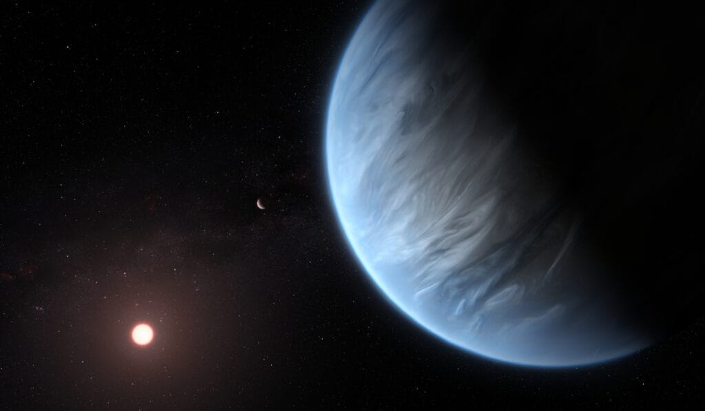 Planet K2-18b: Everything You Need to Know about this Remarkable Discovery 1 Esa hubble k2 18a impression K2-18b