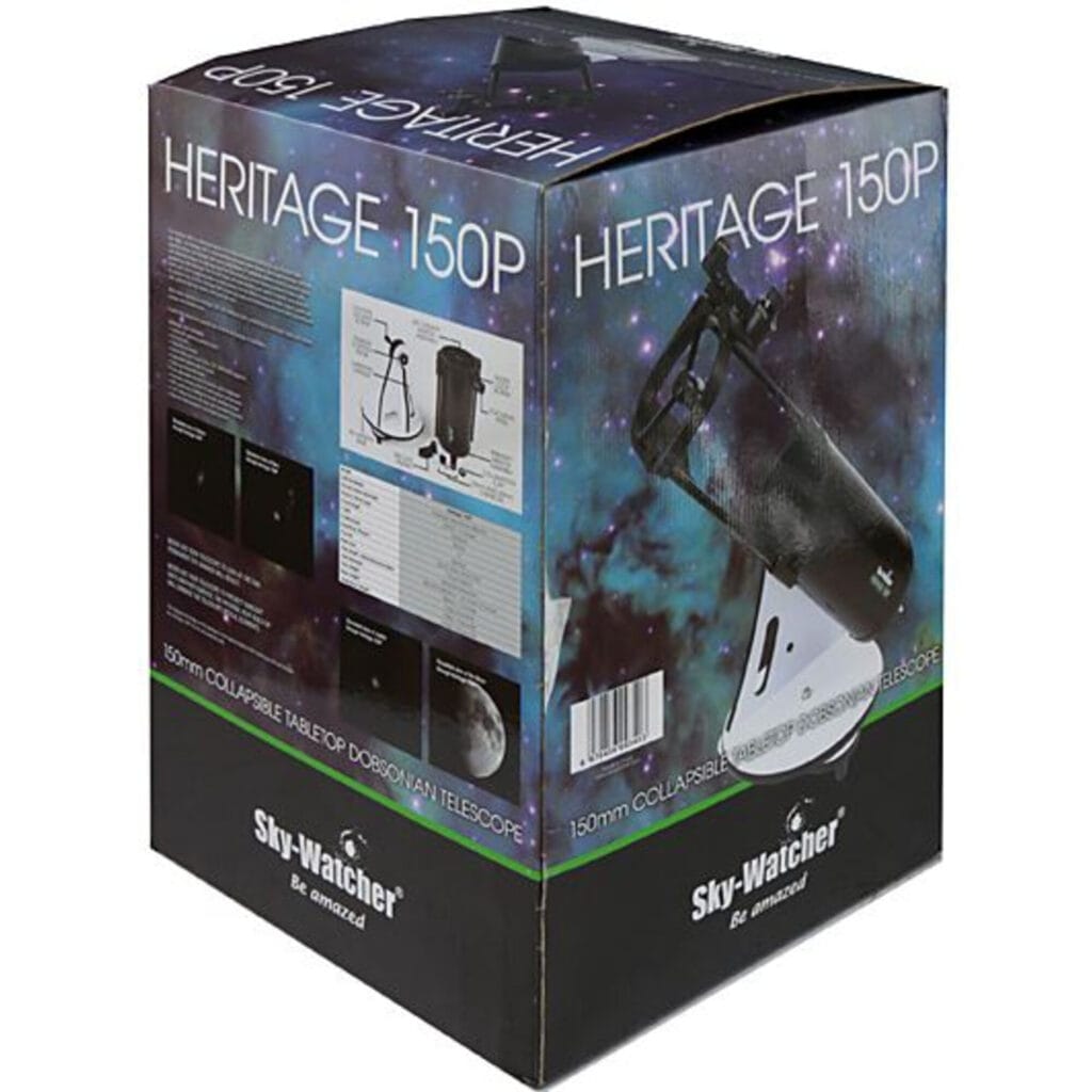 Sky-Watcher Dobsonian Telescope N 150/750 Heritage FlexTube DOB 4 Skywatcher Dobson telescoop N 150 750 Heritage FlexTube DOB 4 Skywatcher Dobson telescoop N 150 750 Heritage FlexTube DOB 4 Telescoop.nl - Alles voor sterrenkijken & natuurwaarneming