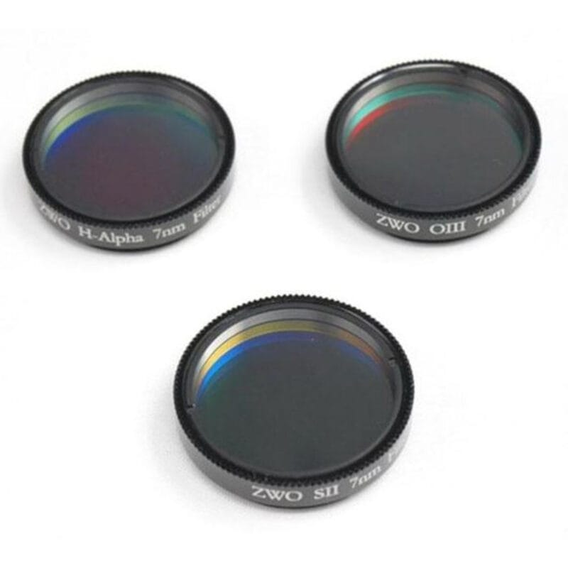 ZWO Filters Filter Set H alpha SII OIII 1 25 Telescoop.nl - Alles voor sterrenkijken & natuurwaarneming