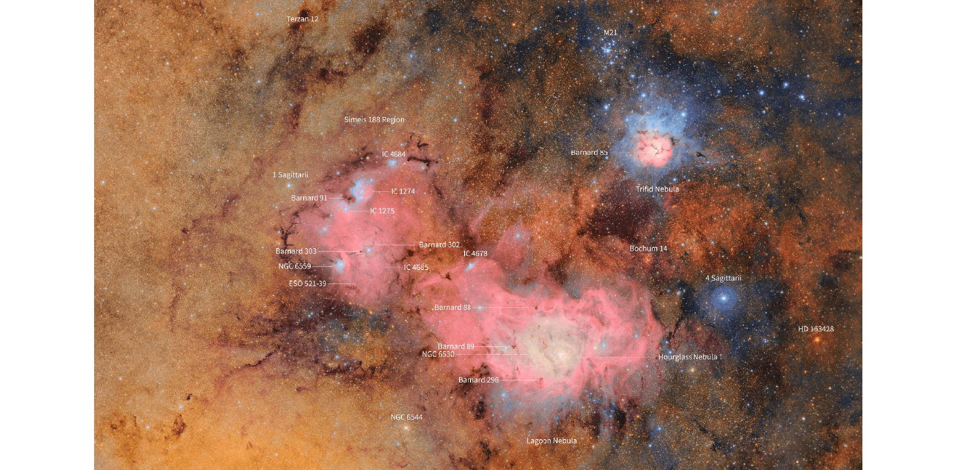 Vera Rubin Telescope: the Largest Digital Camera in the World 4 trifid and lagoon nebulae Vera Rubin telescope first image 2025