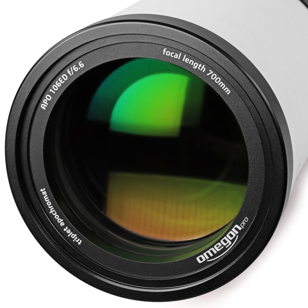 Apochromatische telescoop 106mm triplet voor astrofotografie 1 Omegon Apochromatische refractor Pro APO AP 106 700 Triplet ED FCD 100 3 Omegon Apochromatische refractor Pro APO AP 106 700 Triplet ED FCD 100 3 Telescoop.nl - Alles voor sterrenkijken & natuurwaarneming