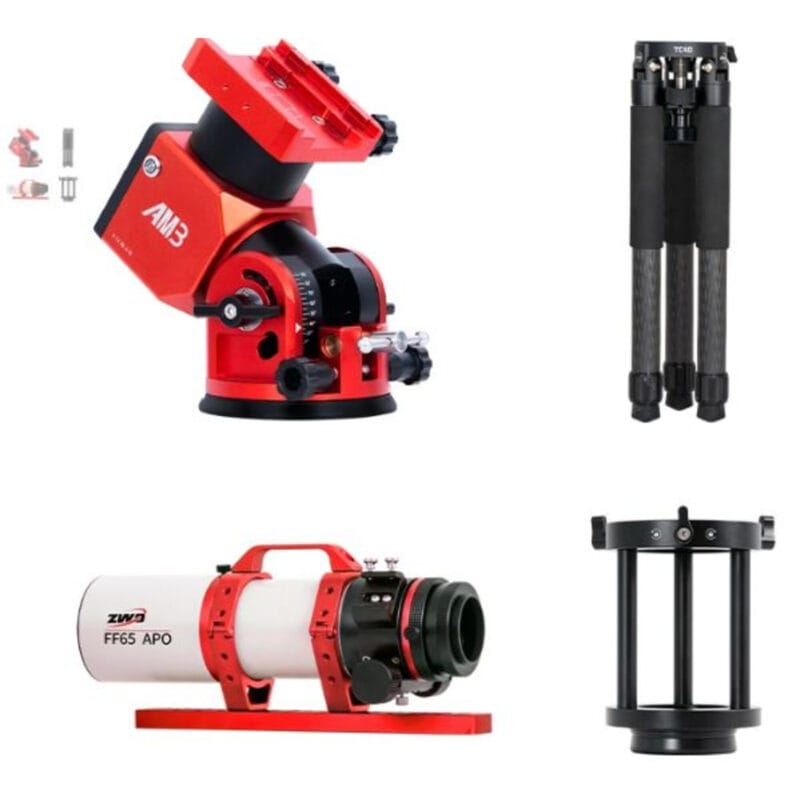 ZWO FF65 APO Bundel met AM3 en Carbon Statief