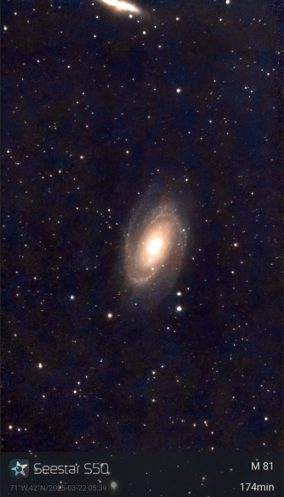 Seestar S30 vs S50: which smart telescope suits you best? 4 seestar s50 m81 seestar s50 m81