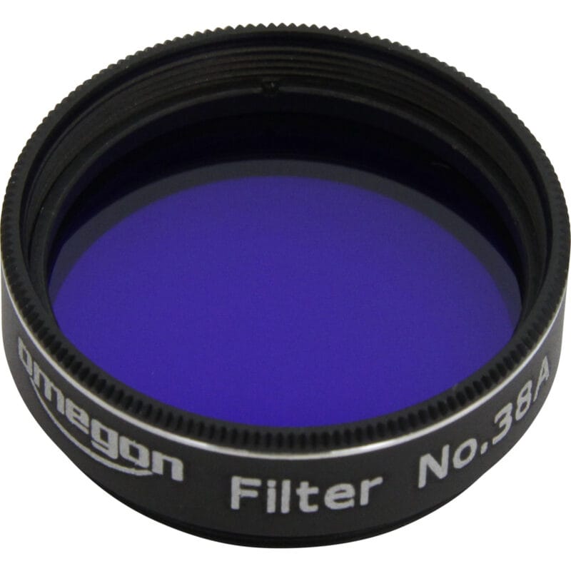 Donkerblauw kleurfilter 1,25 inch – Omegon #38A