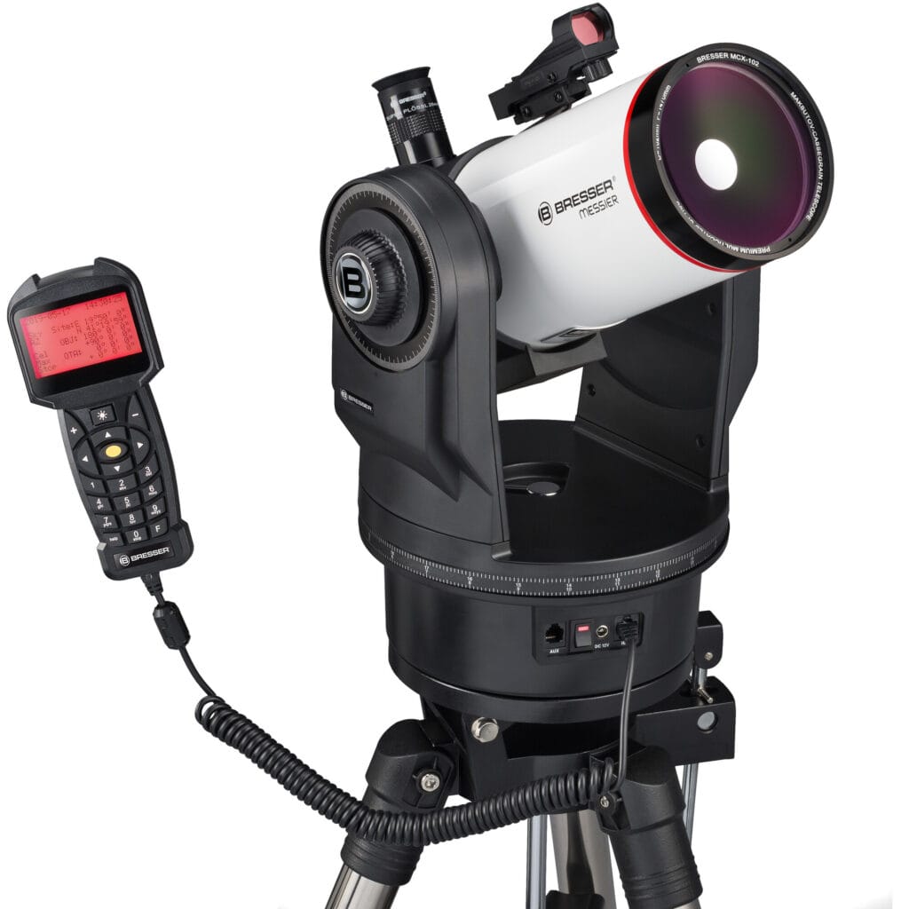 Bresser Maksutov Telescoop MC 102/1470 MCX Messier EQ/AZ GoTo 1 Bresser Maksutov telescoop MC 102 1470 MCX Messier EQ AZ GoTo 2 Bresser Maksutov telescoop MC 102 1470 MCX Messier EQ AZ GoTo 2 Telescoop.nl - Alles voor sterrenkijken & natuurwaarneming