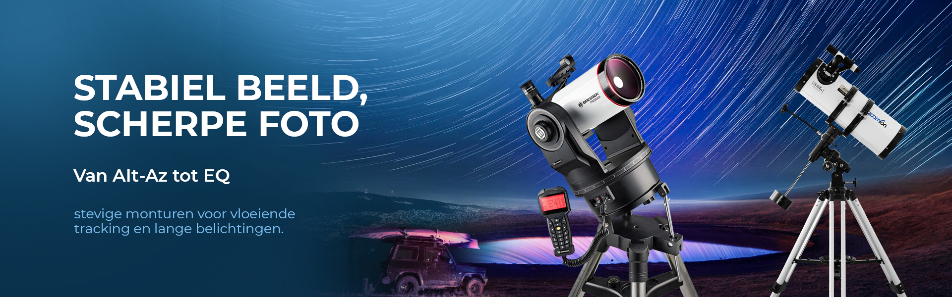 telescoop monteringen, telescoop statieven