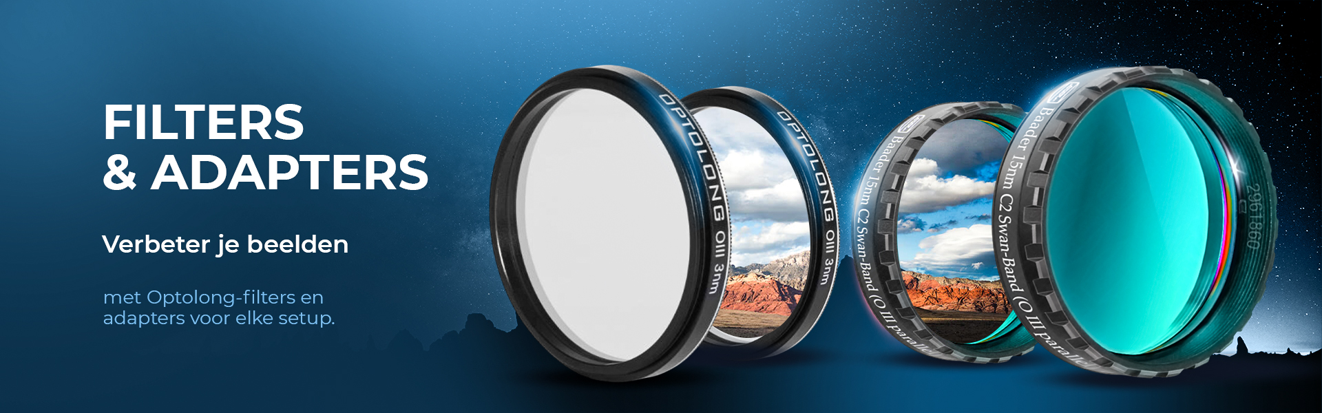 telescoop filters en adapters