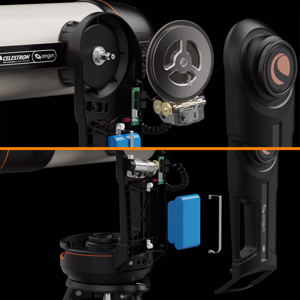 Celestron Origin Intelligent Home Observatory S 152/335 13 origin gear en batterij celestron origin montering