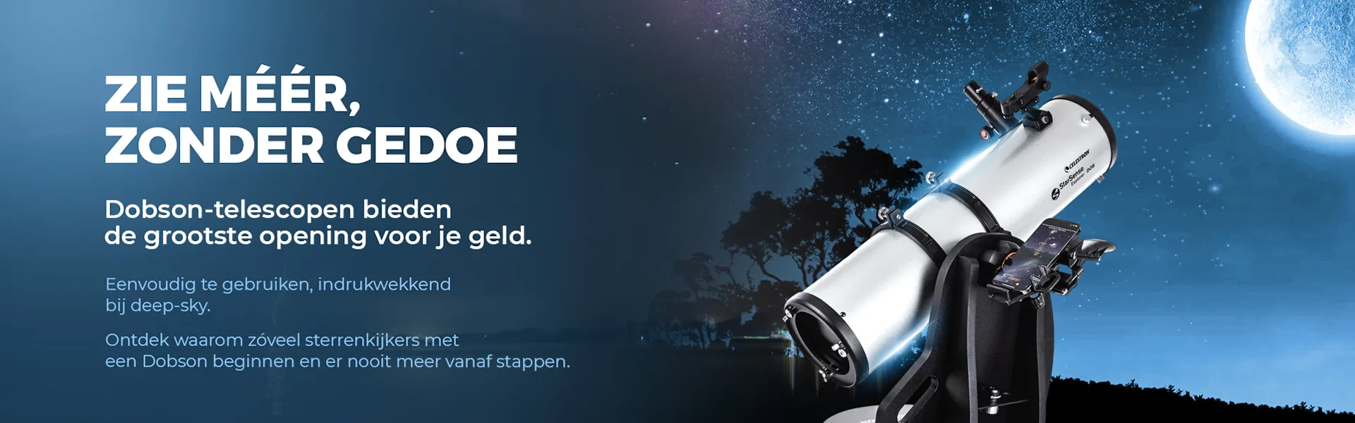 Dobsonian Telescopes | Telescoop.nl