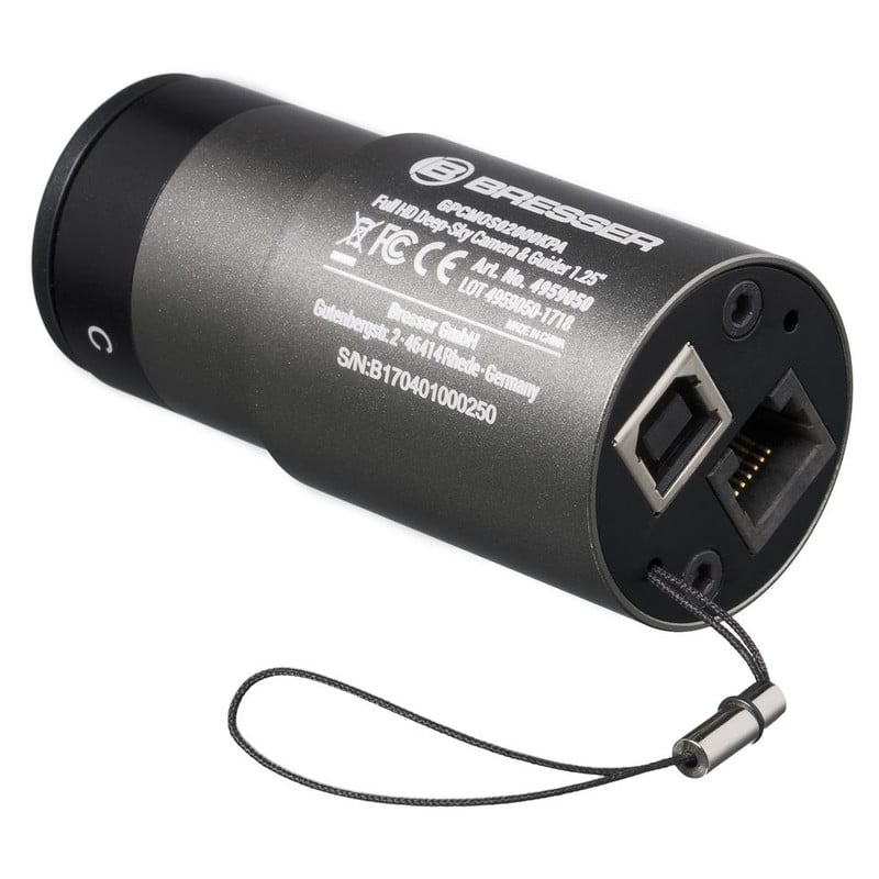 Bresser 1,25" Camera Full HD DeepSky & Guider Color 1 Bresser 125 Camera Full HD DeepSky Guider Color 1 Bresser 1,25" kleurencamera met USB- en ST4-aansluiting aan de achterzijde