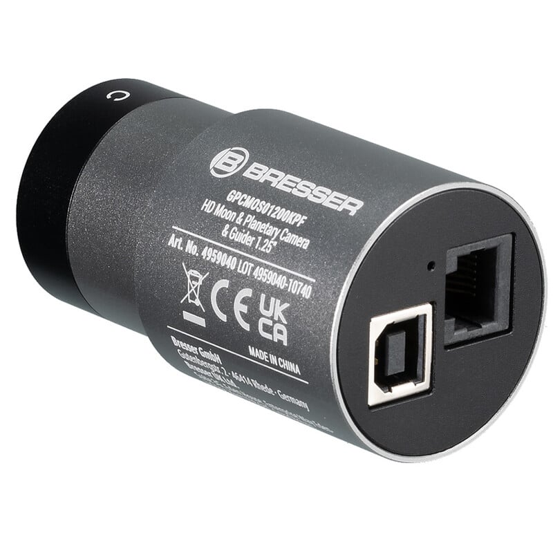 Bresser 1,25" Camera HD Moon Planetary Guider Color 1 Bresser 125 Camera HD Moon Planetary Guider Color 1 Bresser 1,25" HD kleurencamera met USB- en ST4-poorten voor astrofotografie en guiding