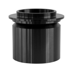 Bresser 2"-/T2-adapter cameraverbindingsstuk van zwart aluminium met T2-schroefdraad en 2" telescoopaansluiting