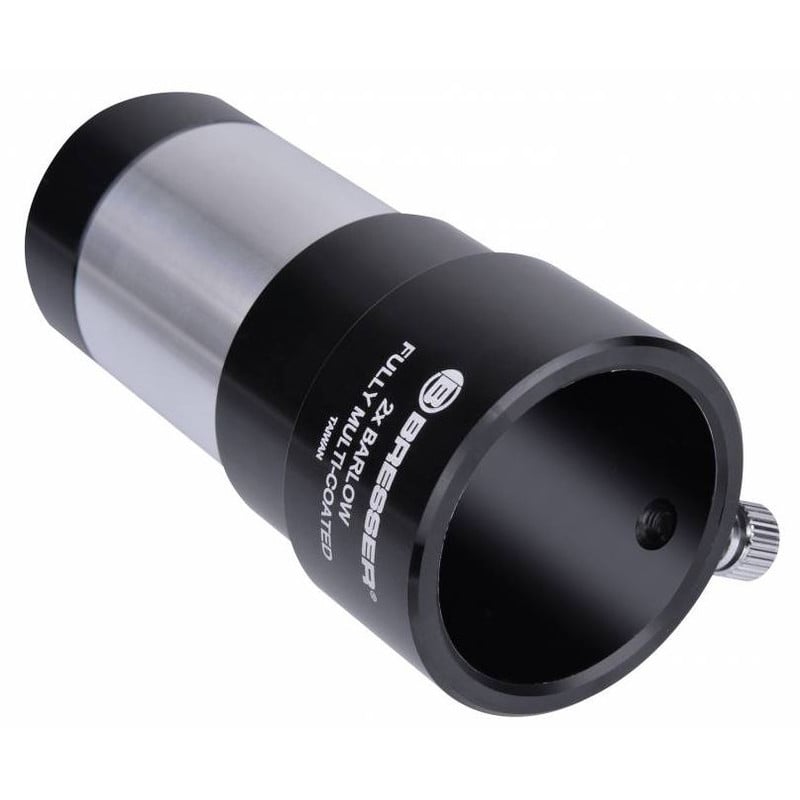 Bresser 2x 1,25" Barlow lens 1 Bresser 2x 125 Barlow Lens Bresser 2x 1,25" barlowlens met meervoudige coating en metalen behuizing voor telescoop en oculair