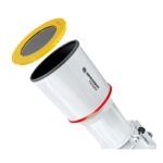 Bresser AC 127S/635 oculairzijde van buis met 26mm oculair in zenitprisma op 2" Hexafoc-focuser