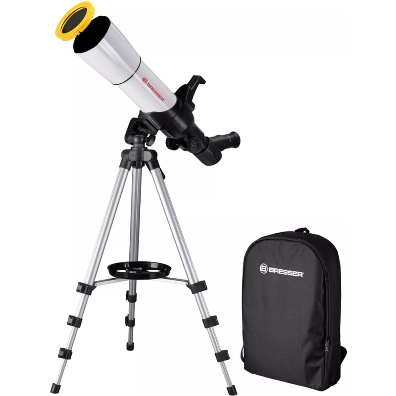 Bresser AC 70/400 Telescoop SpaceRacer AR-App 1 Bresser AC 70 400 Telescoop SpaceRacer AR App 1 Bresser AC 70/400 SpaceRacer AR-App refractor op aluminium AZ-Mini statief met transporttas