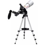 Bresser AC 70 400 Telescoop SpaceRacer AR-App (3) Bresser AC 70/400 SpaceRacer bijgeleverde oculairs (25 mm, 10 mm), 3× Barlow-lens en Amici-prisma