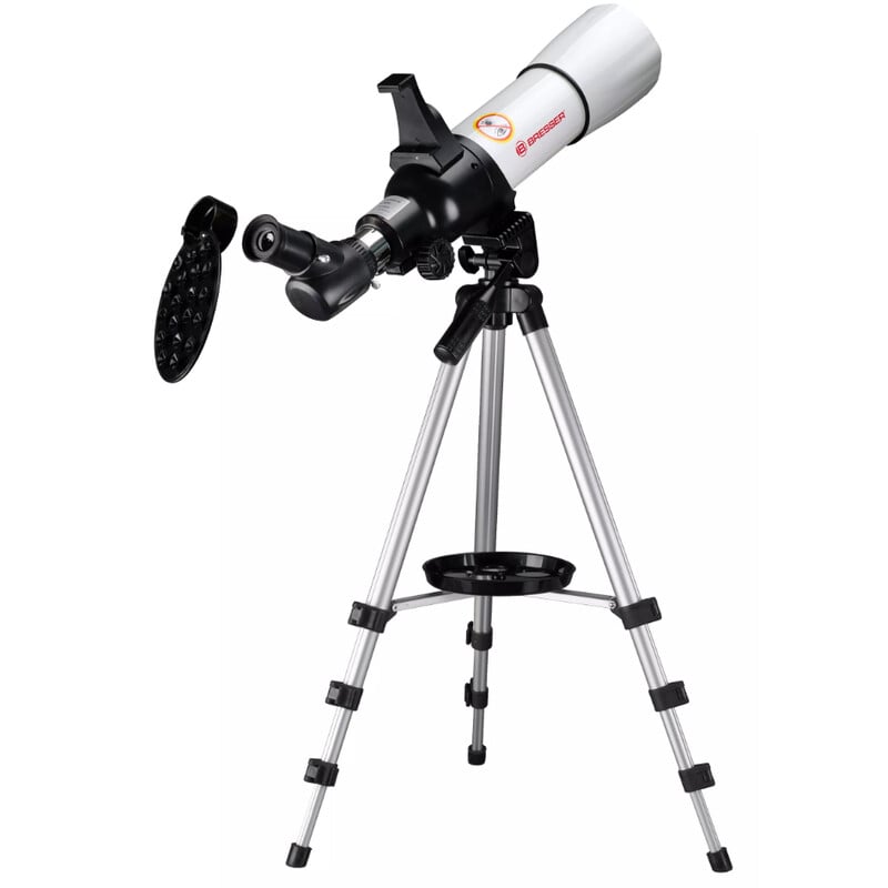 Bresser AC 70/400 Telescoop SpaceRacer AR-App 2 Bresser AC 70 400 Telescoop SpaceRacer AR App 3 Bresser AC 70/400 SpaceRacer bijgeleverde oculairs (25 mm, 10 mm), 3× Barlow-lens en Amici-prisma