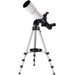 Bresser AC 70 400 Telescoop SpaceRacer AR-App (4) Bresser AC 70/400 SpaceRacer close-up van de geïntegreerde smartphone-houder met AR-sterrenkaart