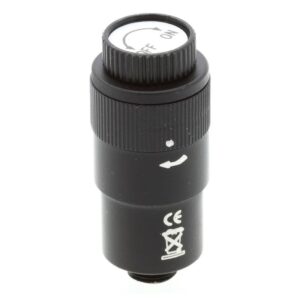 Bresser M8x0,75 poolzoekerbelichting met draaiknop en aan-uit markering aan bovenzijde