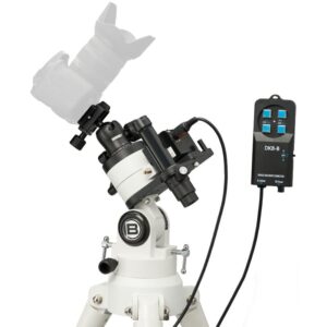 Bresser Montering Set met cameramontering, balhoofd en handcontroller gemonteerd op poolhoogtewig