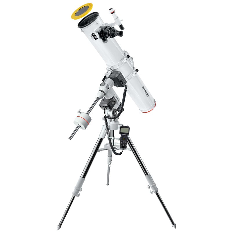 Bresser N 150/1200 Telescoop Messier Hexafoc EXOS-2 GoTo 2 Bresser N 150 1200 Telescoop Messier Hexafoc EXOS 2 GoTo 3 Bresser N 150/1200 telescoop compleet met EXOS-2 GoTo besturingseenheid en verbonden driepootstatief