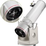 Bresser N 305 1525 Telescoop Dobson Messier Hexafoc DOB (3) Bresser N 305/1525 zonnefilter bevestigd op de objectieflens voor veilige zonobservatie