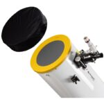 Bresser N 305 1525 Telescoop Dobson Messier Hexafoc DOB (5) Bresser N 305/1525 zicht op de geprefabriceerde buisklemmen en metalen rockerbox-verbindingen