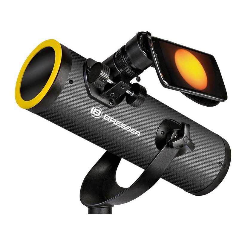 Bresser N 76/350 Telescoop Solarix AZ 1 Bresser N 76 350 Telescoop Solarix AZ 1 Bresser N 76/350 Solarix AZ Newton-tubus met koolstoflook en insteekbare zonnefilters