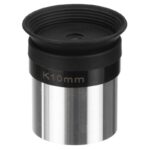 Bresser Oculair Kellner 10mm 1,25 (1) Bresser Oculair Kellner 10mm met rubberen oogschelp en metalen 1,25 inch vatting in vooraanzicht