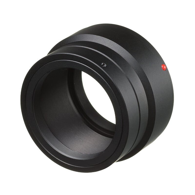 Bresser T2 Ring Camera Adapter voor Sony E 2 Bresser T2 Ring Camera Adapter voor Sony E 2 Bresser T2 Ring aluminium adapter voor Sony Alpha E-mount met zwarte afwerking en optische lengte van 37mm