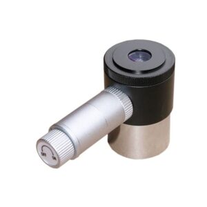 Skywatcher 12 5mm illuminated cross thread Plössl eyepiece with side adjustable red LED unit and metal 1.25 inch mount.