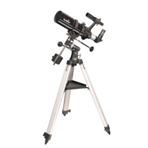 Skywatcher AC 80/400 80 EQ-1 achromatische refractor met EQ-1 equatoriale montering en aluminium statief