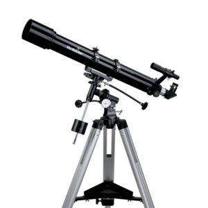 Skywatcher AC 90/900 EQ-2 achromatische refractor met EQ-2 equatoriale montering en aluminium statief