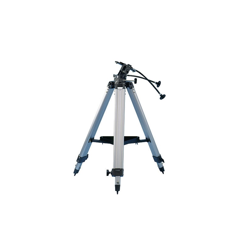 Skywatcher AZ-3 Montering 1 Skywatcher AZ 3 Montering Skywatcher AZ-3 azimutale montering op aluminium driepootstatief met flexibele fijninstelassen en accessoireplateau.