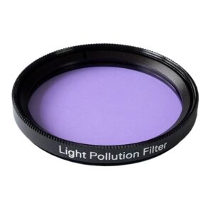 Skywatcher CLS 2 lichtvervuilingsfilter 2 inch in zwarte aluminium vatting met paars glas.