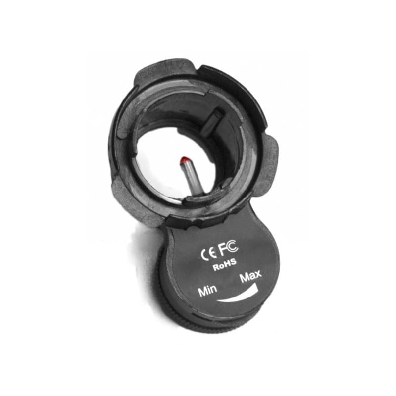 Skywatcher EQ-3-2- En EQ-5-Monteringen Verlichte poolzoeker voor 1 Skywatcher EQ 3 2 En EQ 5 Monteringen Verlichte poolzoeker voor 2 Skywatcher EQ-3-2- En EQ-5-Monteringen verlichte poolzoeker los getoond met instelknop voor helderheid op witte achtergrond.