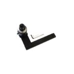 Skywatcher EQ-8 poolzoeker met zwarte montagearm en meegeleverde inbussleutels op witte achtergrond.