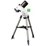 Skywatcher MC 102/1300 SkyMax-102 AZ-Go2 close-up van AZ-Go2 montering met accessoirehouder en statief