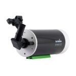 SKYMAX-127 OTA optische buis in zijaanzicht met Skymax 127 opschrift en groene montageplaat