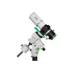 Skywatcher Montering Star Adventurer GTi Wi-Fi GoTo SET (5) Skywatcher Montering Star Adventurer GTi Wi-Fi GoTo montering met kleine refractortelescoop en contragewicht gemonteerd op de kop.