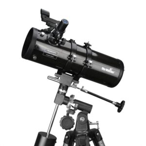 Skywatcher N 114/500 SkyHawk EQ-1 Newton telescoop met EQ-1 equatoriale montering en aluminium statief