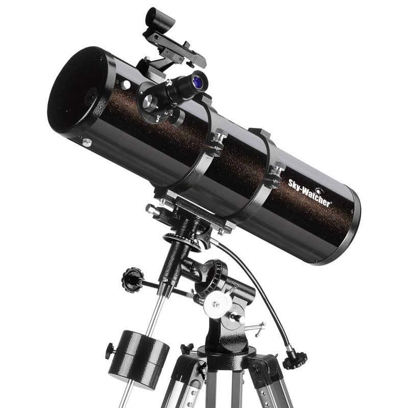 Skywatcher N 130/650 EQ-2 Telescoop Explorer 1 Skywatcher N 130 650 EQ 2 Telescoop Explorer 2 Skywatcher N 130/650 EQ-2 Newton telescoop met EQ-2 equatoriale montering en aluminium statief
