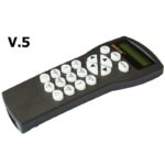 Skywatcher N 200 1000 BD EQ5 PDS Telescoop Explorer Pro SynScan GoTo (6) Skywatcher N 200/1000 BD EQ5 PDS NEQ-5 Pro SynScan GoTo-montering close-up met contragewichten, motoren en poolzoeker.