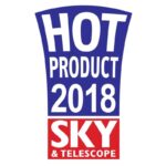 Skywatcher N 508/2000 Stargate-500P HOT PRODUCT 2018 logo met blauwe tekst en rode SKY-balk.