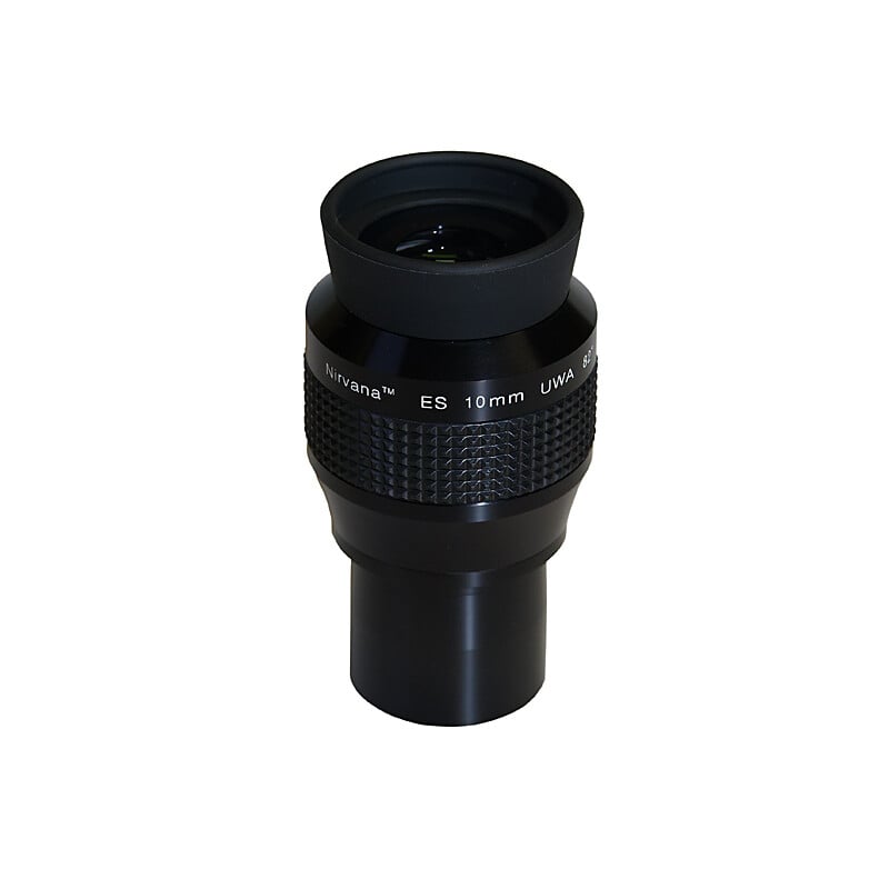 Skywatcher Oculair Nirvana ES UWA 82° 10mm 1,25" 1 Skywatcher Oculair Nirvana ES UWA 82° 10mm 125 Skywatcher Eyepiece Nirvana ES UWA 82° 10mm wide-angle eyepiece with rubber eyecup and knurled handle in 1.25-inch mount.