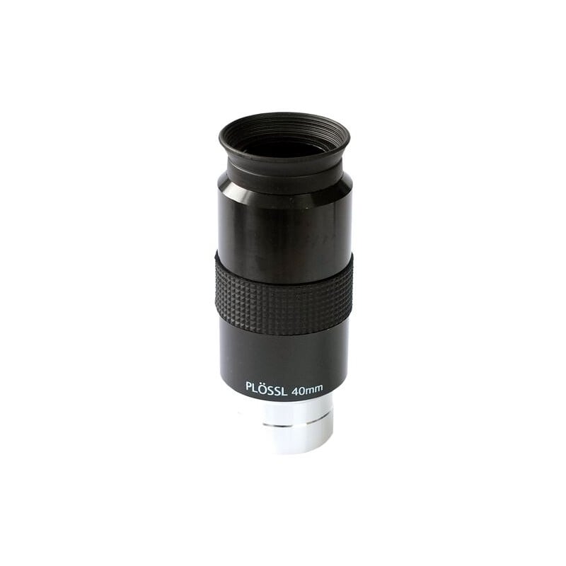 Skywatcher Oculair Plössl Super40mm 1,25" 1 Skywatcher Oculair Super Ploessl 40mm 1 25 Skywatcher Eyepiece Super Plössl 40mm 1.25 inch eyepiece with rubber eye rim and ribbed grip on white background.