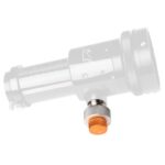 William Optics 1:10 microfocuser retrofitaanpassing met oranje fijne focusknop gemonteerd op Synta Crayford-focuser