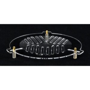 William Optics 105-148mm Focus masker Bahtinov van transparant acrylglas met de drie verstelbare bevestigingspennen.